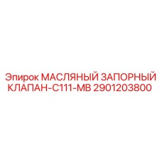 2901203800 МАСЛЯНЫЙ ЗАПОРНЫЙ КЛАПАН-C111-MB Epiroc