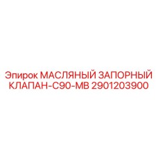 2901203900 МАСЛЯНЫЙ ЗАПОРНЫЙ КЛАПАН-C90-MB Epiroc