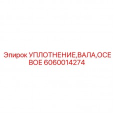 6060014274 УПЛОТНЕНИЕ,ВАЛА,ОСЕВОЕ Epiroc