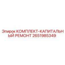 2651985349 КОМПЛЕКТ-КАПИТАЛЬНЫЙ РЕМОНТ Epiroc