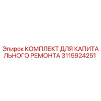 3115924251 КОМПЛЕКТ ДЛЯ КАПИТАЛЬНОГО РЕМОНТА Epiroc