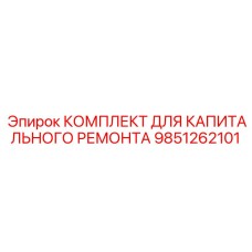 9851262101 КОМПЛЕКТ ДЛЯ КАПИТАЛЬНОГО РЕМОНТА Epiroc