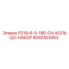 8092403453 P219-6-5-190-CH-КОЛЬЦО-НАБОР Epiroc