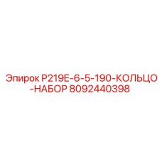 8092440398 P219E-6-5-190-КОЛЬЦО-НАБОР Epiroc