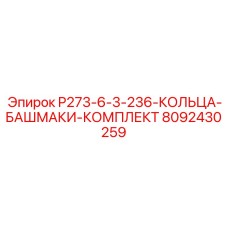 8092430259 P273-6-3-236-КОЛЬЦА-БАШМАКИ-КОМПЛЕКТ Epiroc