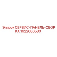 1622080580 СЕРВИС-ПАНЕЛЬ-СБОРКА Epiroc