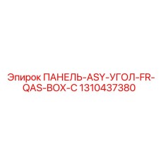 1310437380 ПАНЕЛЬ-ASY-УГОЛ-FR-QAS-BOX-C (Epiroc)
