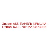 2202873985 ASS-ПАНЕЛЬ-КРЫШКА-СУШИЛКА-F-7011 Epiroc