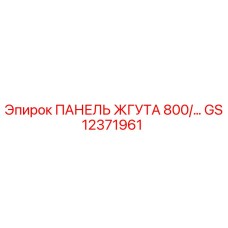 GS12371961 ПАНЕЛЬ ЖГУТА 800/... Epiroc