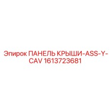 1613723681 ПАНЕЛЬ КРЫШИ-ASS-Y-CAV Epiroc