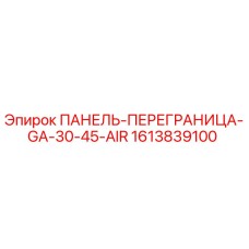 1613839100 ПАНЕЛЬ-ПЕРЕГРАНИЦА-GA-30-45-AIR Epiroc