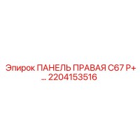 2204153516 ПАНЕЛЬ ПРАВАЯ C67 P+ Epiroc