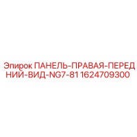 1624709300 ПАНЕЛЬ-ПРАВАЯ-ПЕРЕДНИЙ-ВИД-NG7-81 Epiroc