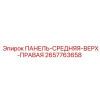 2657763658 ПАНЕЛЬ-СРЕДНЯЯ-ВЕРХ-ПРАВАЯ Epiroc