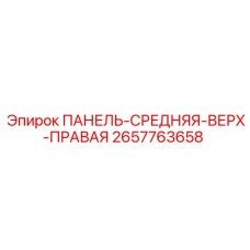 2657763658 ПАНЕЛЬ-СРЕДНЯЯ-ВЕРХ-ПРАВАЯ Epiroc