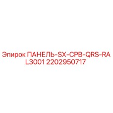 2202950717 ПАНЕЛЬ-SX-CPB-QRS-RAL3001 Epiroc