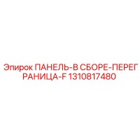 1310817480 ПАНЕЛЬ-В СБОРЕ-ПЕРЕГРАНИЦА-F - Epiroc