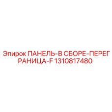 1310817480 ПАНЕЛЬ-В СБОРЕ-ПЕРЕГРАНИЦА-F - Epiroc