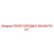 1604973107 ПЕРЕГОРОДКА Epiroc