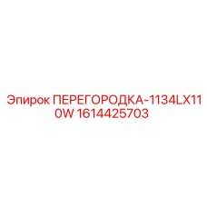 1614425703 ПЕРЕГОРОДКА-1134LX110W Epiroc