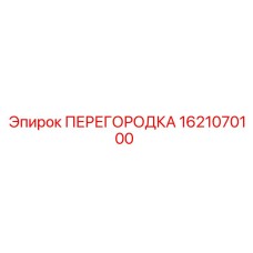 1621070100 ПЕРЕГОРОДКА Epiroc