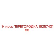 1625743100 ПЕРЕГОРОДКА Epiroc