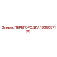 1635057100 ПЕРЕГОРОДКА Epiroc