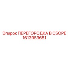 1613953681 ПЕРЕГОРОДКА В СБОРЕ Epiroc