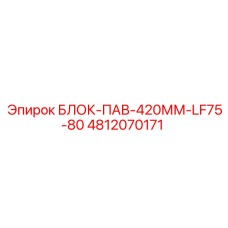 4812070171 БЛОК-ПАВ-420ММ-LF75-80 Epiroc
