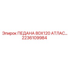 2236109984 ПЕДАНА 80X120 АТЛАС Epiroc