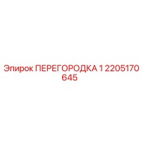2205170645 ПЕРЕГОРОДКА 1 Epiroc