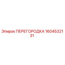 1604532131 ПЕРЕГОРОДКА Epiroc
