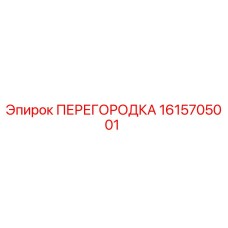 1615705001 ПЕРЕГОРОДКА Epiroc