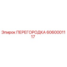 6060001117 ПЕРЕГОРОДКА Epiroc
