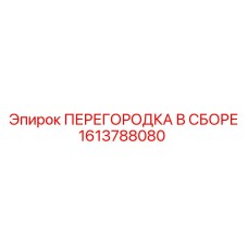 1613788080 ПЕРЕГОРОДКА В СБОРЕ Epiroc