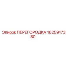 1625917380 ПЕРЕГОРОДКА Epiroc
