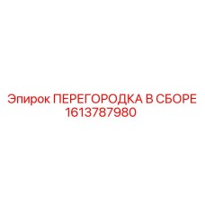 1613787980 ПЕРЕГОРОДКА В СБОРЕ Epiroc