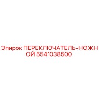 5541038500 ПЕРЕКЛЮЧАТЕЛЬ-НОЖНОЙ Epiroc