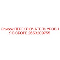 2653209755 ПЕРЕКЛЮЧАТЕЛЬ УРОВНЯ В СБОРЕ Epiroc