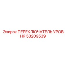 53209539 ПЕРЕКЛЮЧАТЕЛЬ УРОВНЯ Epiroc