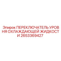 2653369427 ПЕРЕКЛЮЧАТЕЛЬ УРОВНЯ ОХЛАЖДАЮЩЕЙ ЖИДКОСТИ Epiroc