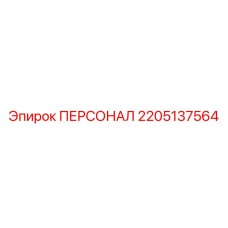 2205137564 ПЕРСОНАЛ Epiroc