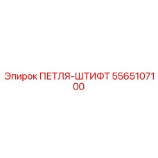 5565107100 ПЕТЛЯ-ШТИФТ Эпирок