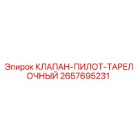 2657695231 КЛАПАН-ПИЛОТ-ТАРЕЛОЧНЫЙ Epiroc