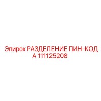 111125208 РАЗДЕЛЕНИЕ ПИН-КОДА Epiroc