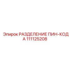 111125208 РАЗДЕЛЕНИЕ ПИН-КОДА Epiroc
