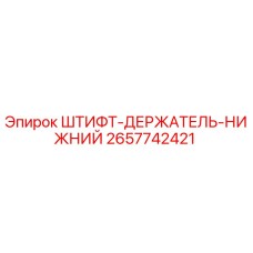 2657742421 ШТИФТ-ДЕРЖАТЕЛЬ-НИЖНИЙ Epiroc
