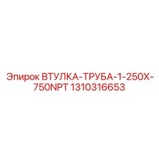 1310316653 ВТУЛКА-ТРУБА-1-250X-750NPT Epiroc