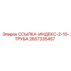 2657335457 ССЫЛКА-ИНДЕКС-2-10-ТРУБА - Epiroc