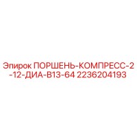 2236204193 ПОРШЕНЬ-КОМПРЕСС-2-12-ДИА-B13-64 Epiroc